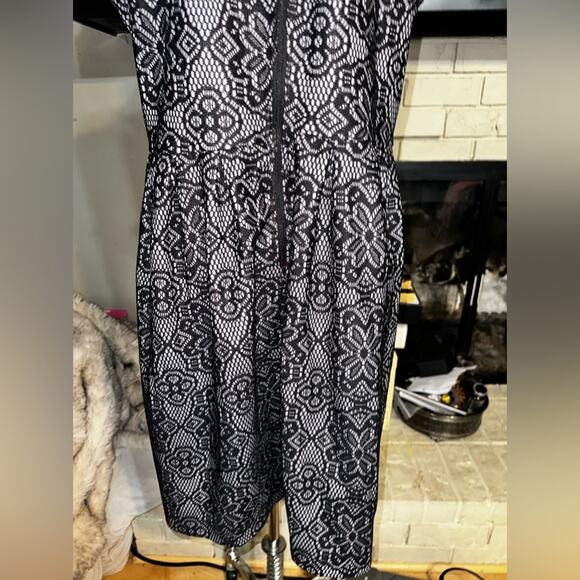 GEORGE Black Lace-like dress black Knee Length Size 20 XXL - Picture 8 of 8